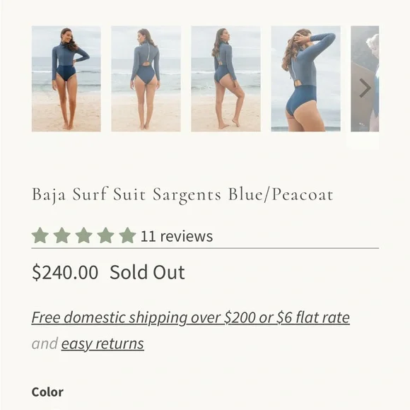 September Baja Surf SwimSuit - Picture 6 of 7